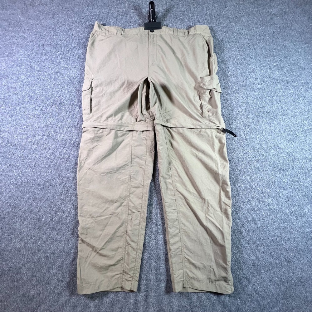 Magellan Windbreaker Pant Men's 3XL Beige Nylon Straight Convertible Gorpcore